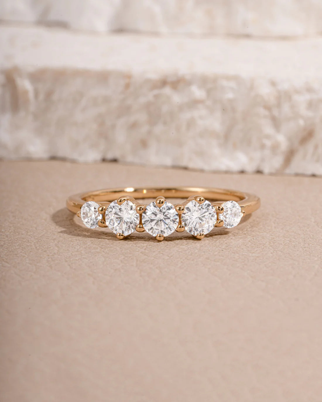 Abide 5 Stone Ring