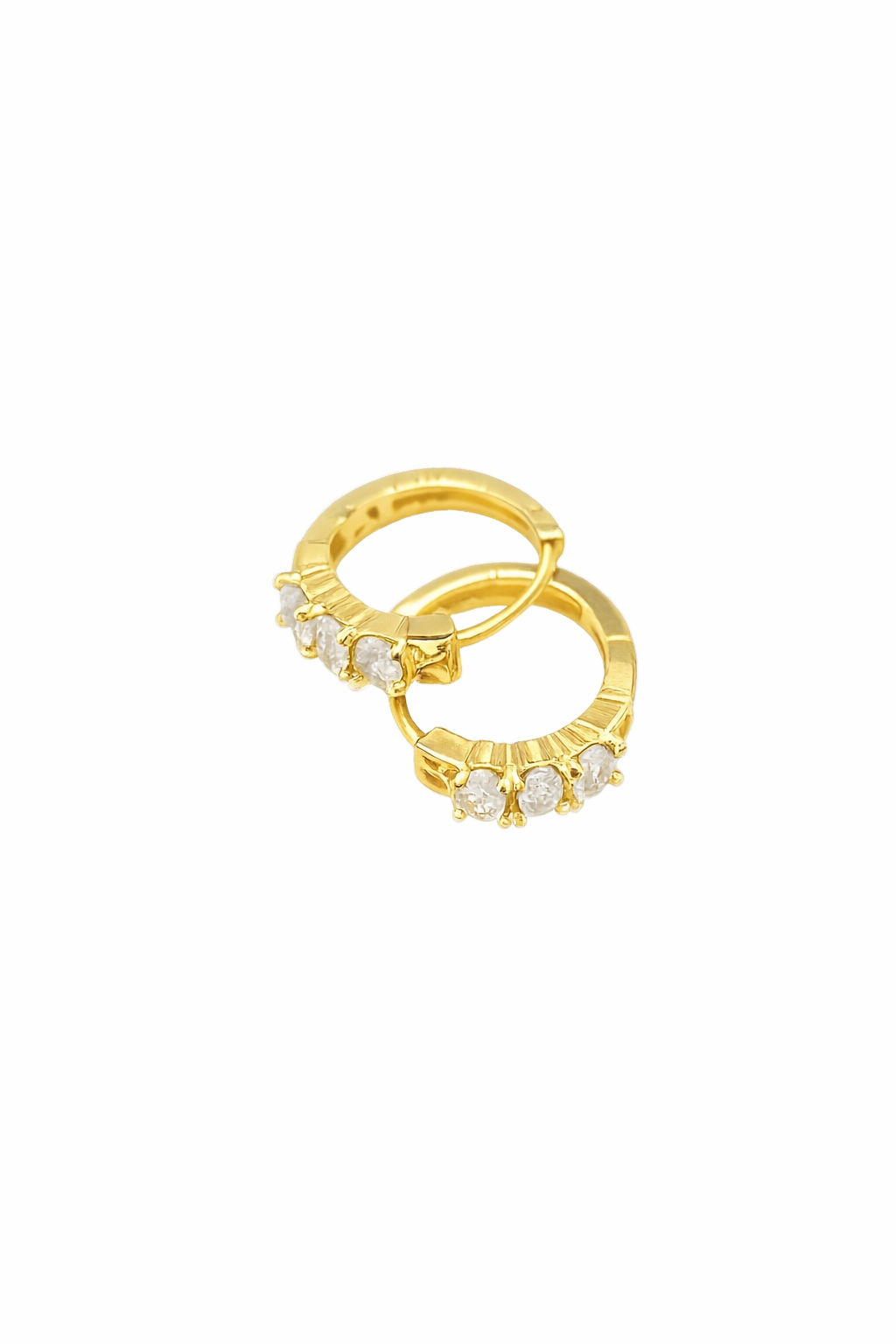 Nabela Oval CZ Stones Huggies