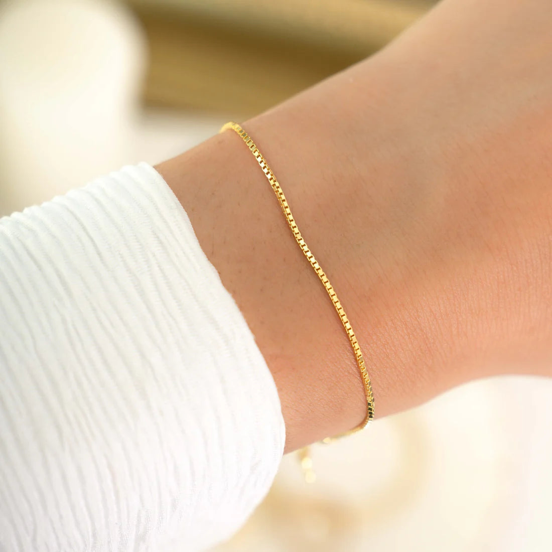 Solace Box Chain Bracelet