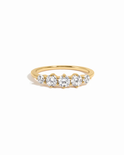 Abide 5 Stone Ring