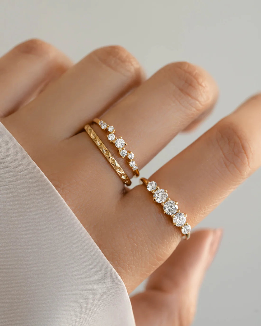 Abide 5 Stone Ring