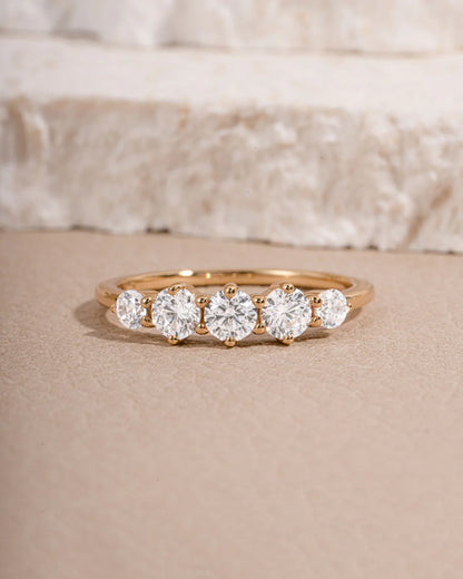 Abide 5 Stone Ring