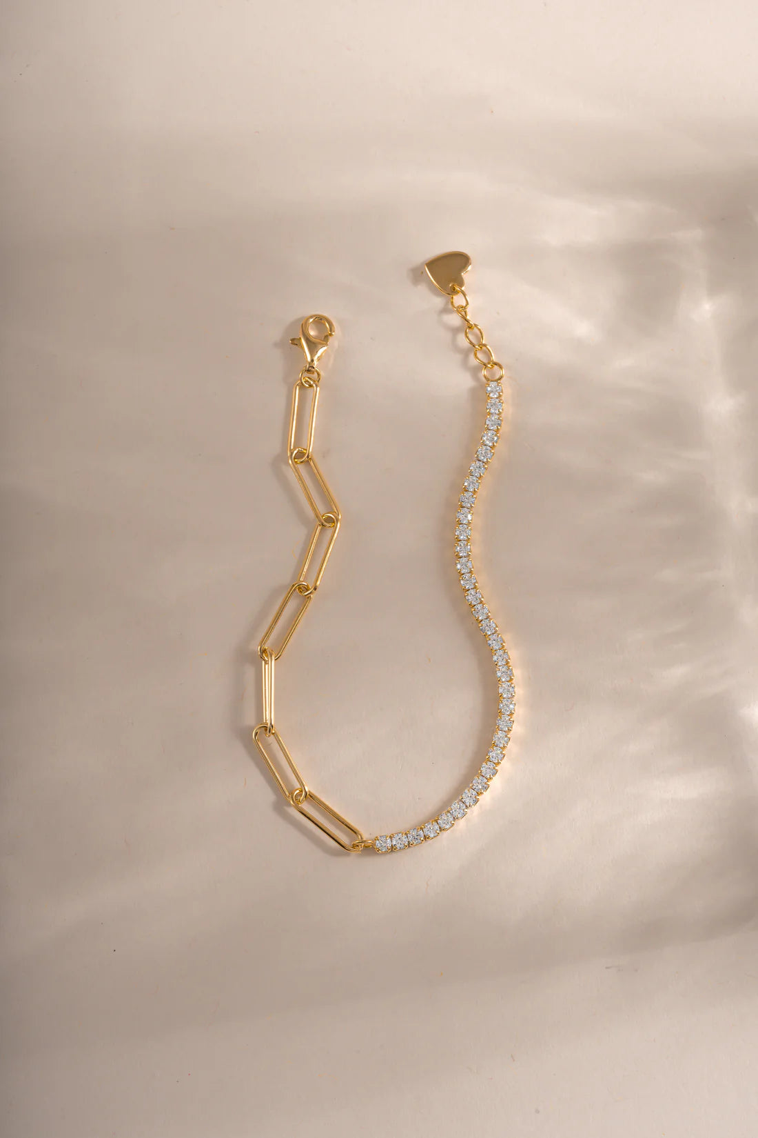Adore Tennis Paperclip  Bracelet