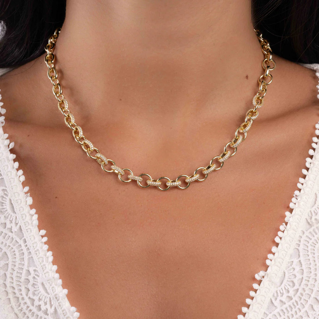Amorette Pave Necklace