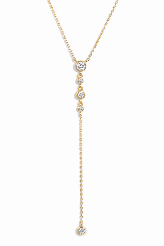 Andrea Bezel Lariat Necklace