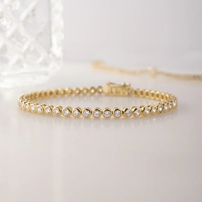 Aurora Mini Bezel Tennis Bracelet