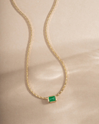 Aveline Emerald Baguette