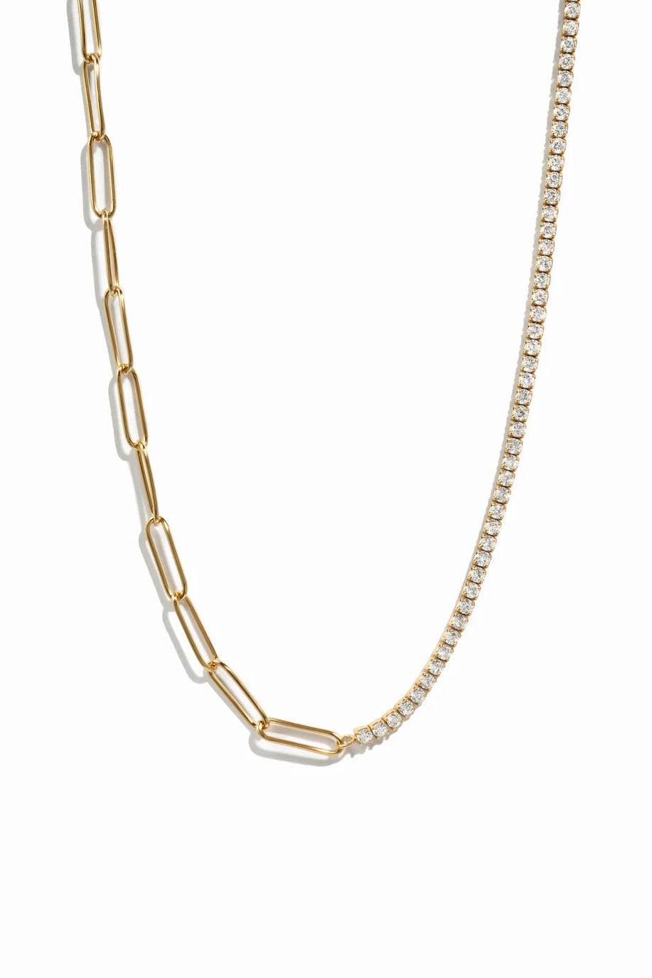 Bella Tennis and Paperclip Necklace
