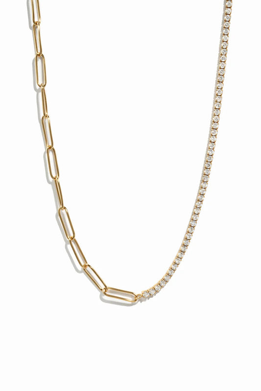 Bella Tennis and Paperclip Necklace