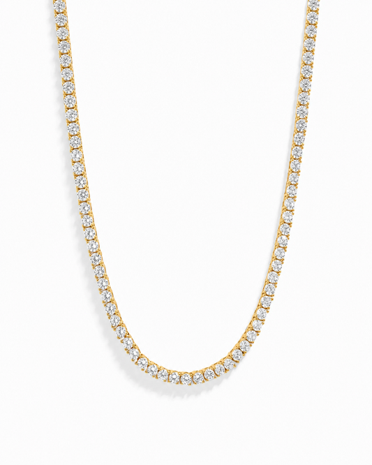 La Reina 3mm Tennis Necklace