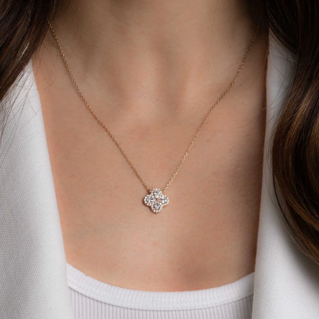 Cindy Four Leaf Clover Necklace
