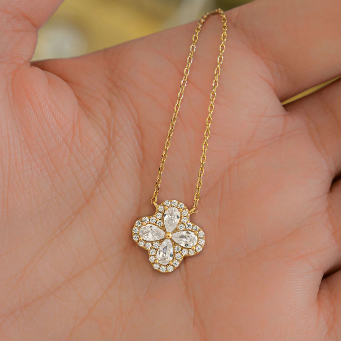 Cindy Four Leaf Clover Necklace