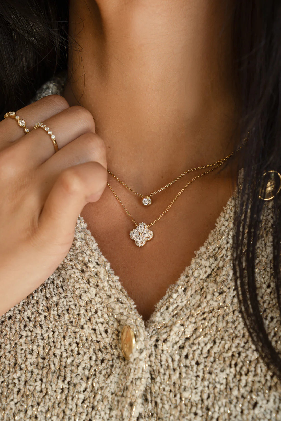 Cindy Four Leaf Clover Necklace