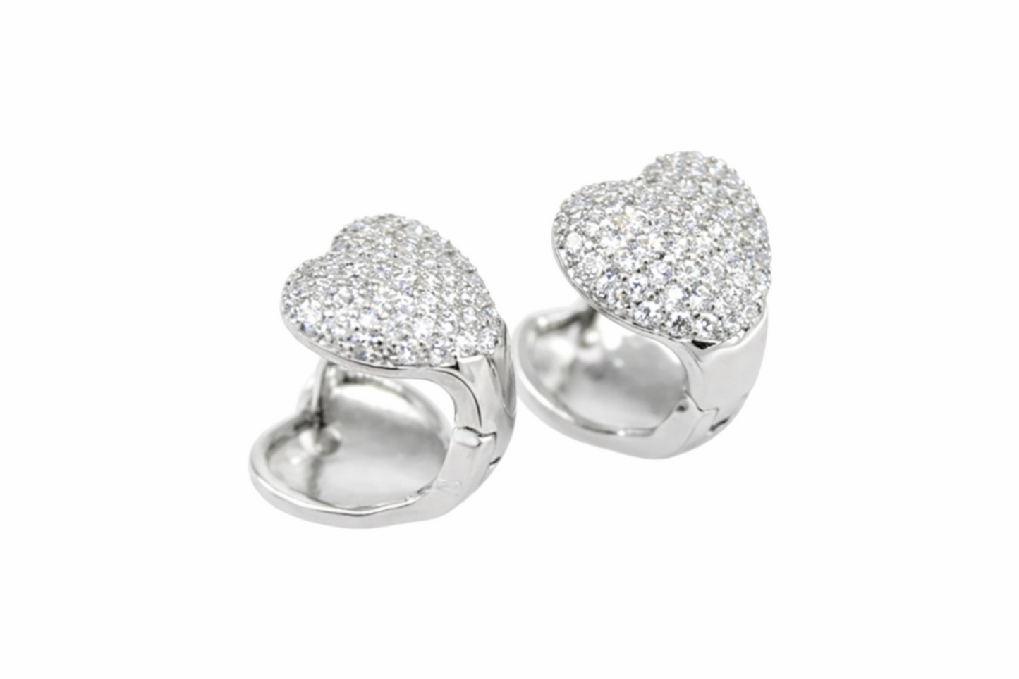 Corazones Pave Huggies