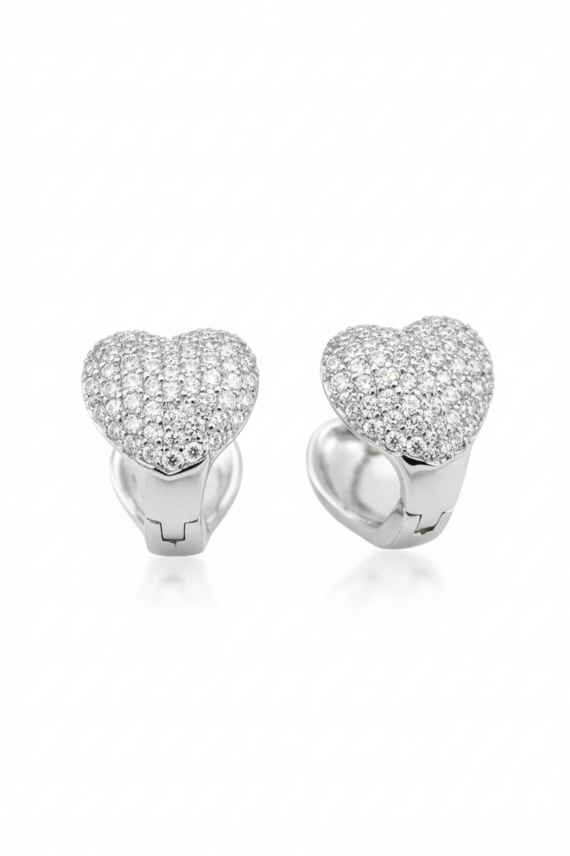 Corazones Pave Huggies