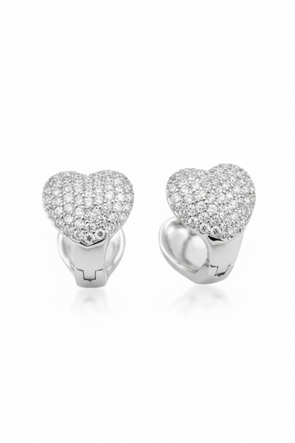 Corazones Pave Huggies