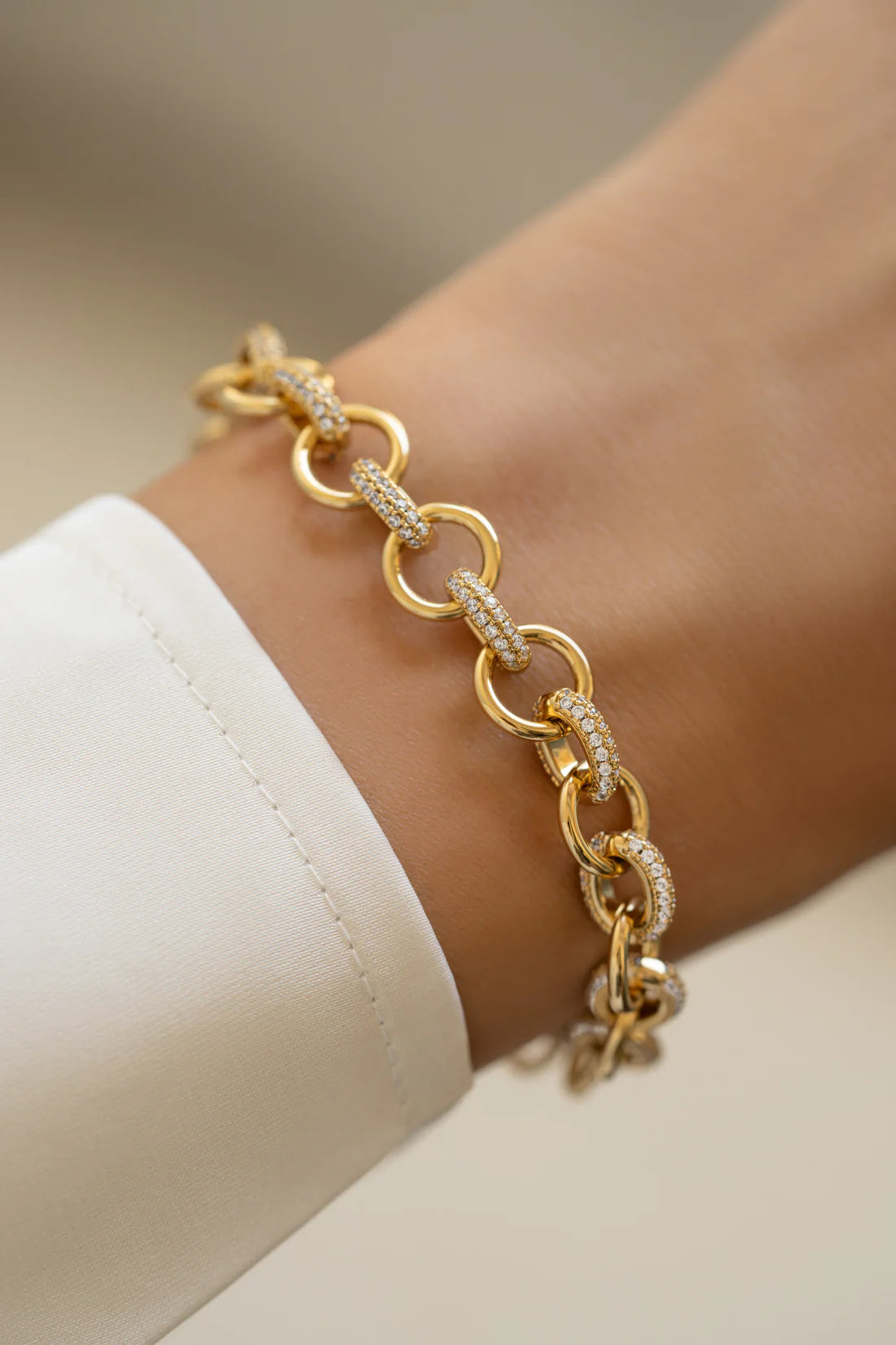 Elanora Pave Link Bracelet