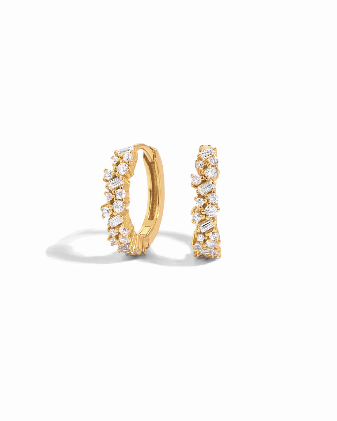 Elowen Multi-Stone Huggie