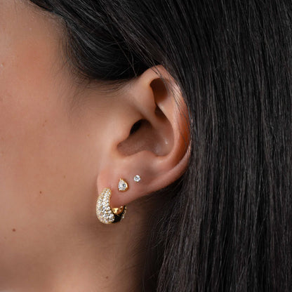 Empress Pave Hoops