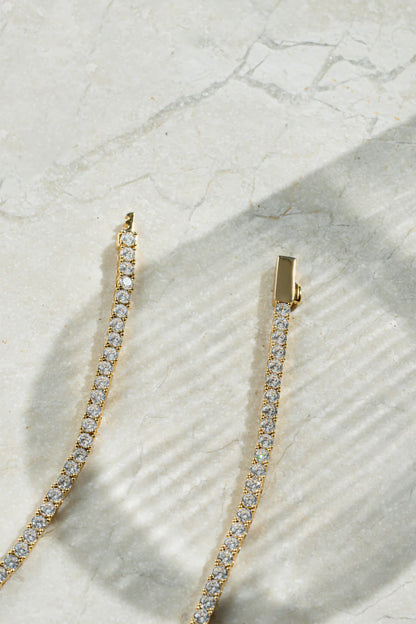 La Reina 3mm Tennis Necklace