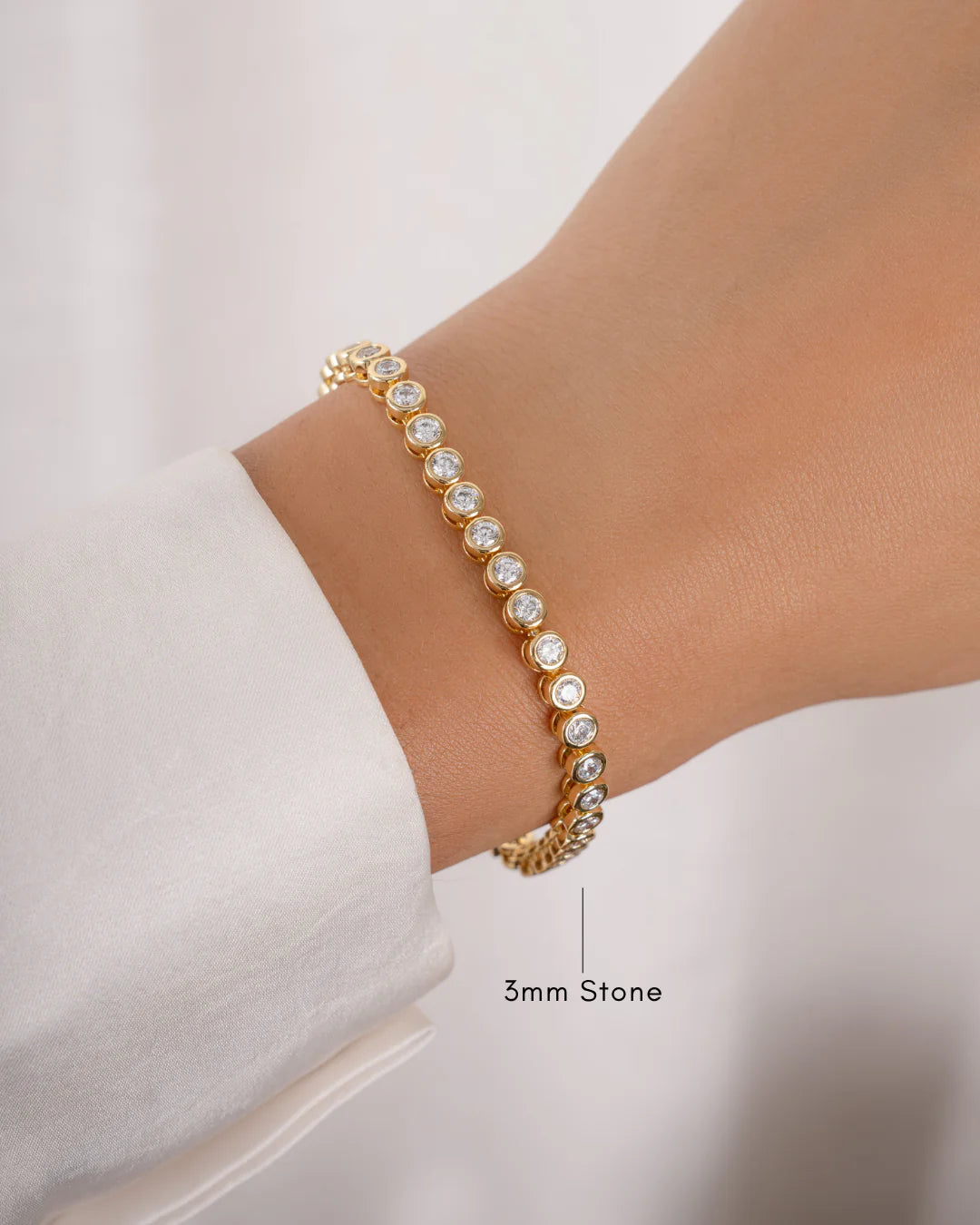 Esme Bezel Tennis Bracelet