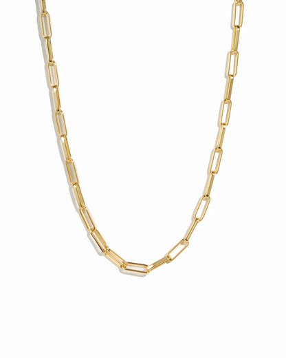 Marave Square Paperclip Necklace