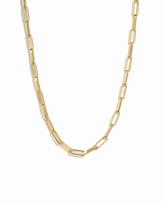 Marave Square Paperclip Necklace