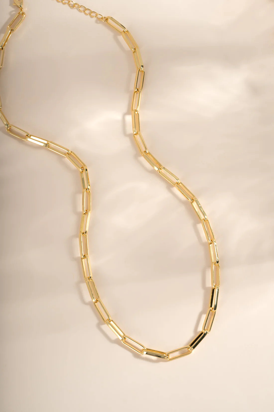Marave Square Paperclip Necklace