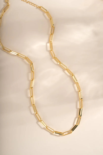 Marave Square Paperclip Necklace