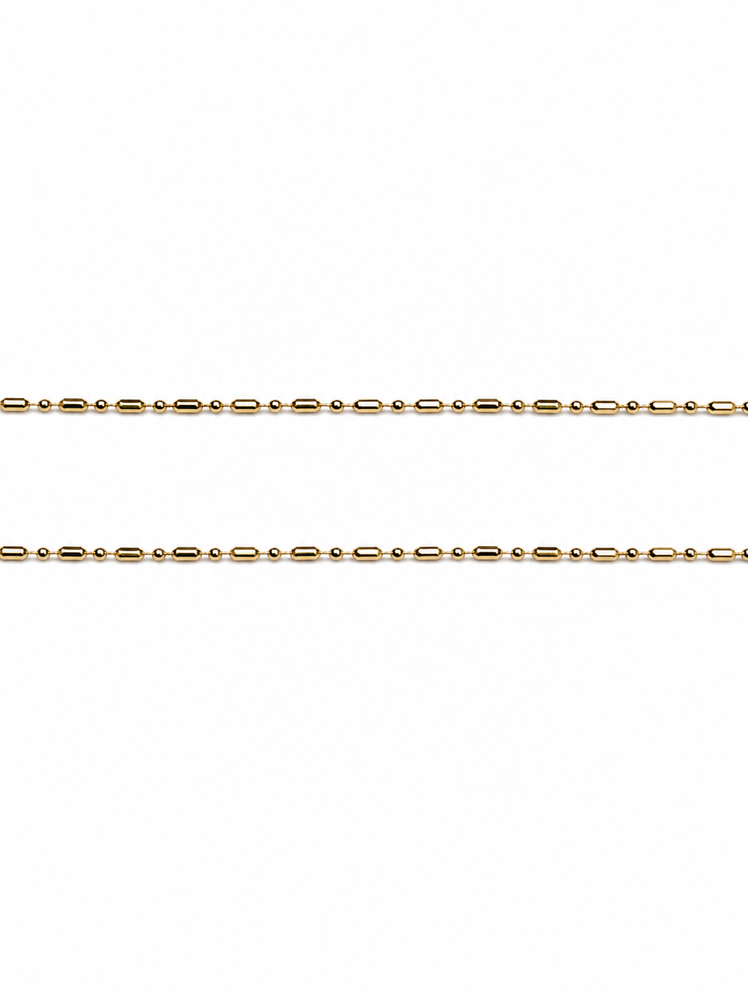Massiel 1.2mm Gilded Bar Ball Bead Chain