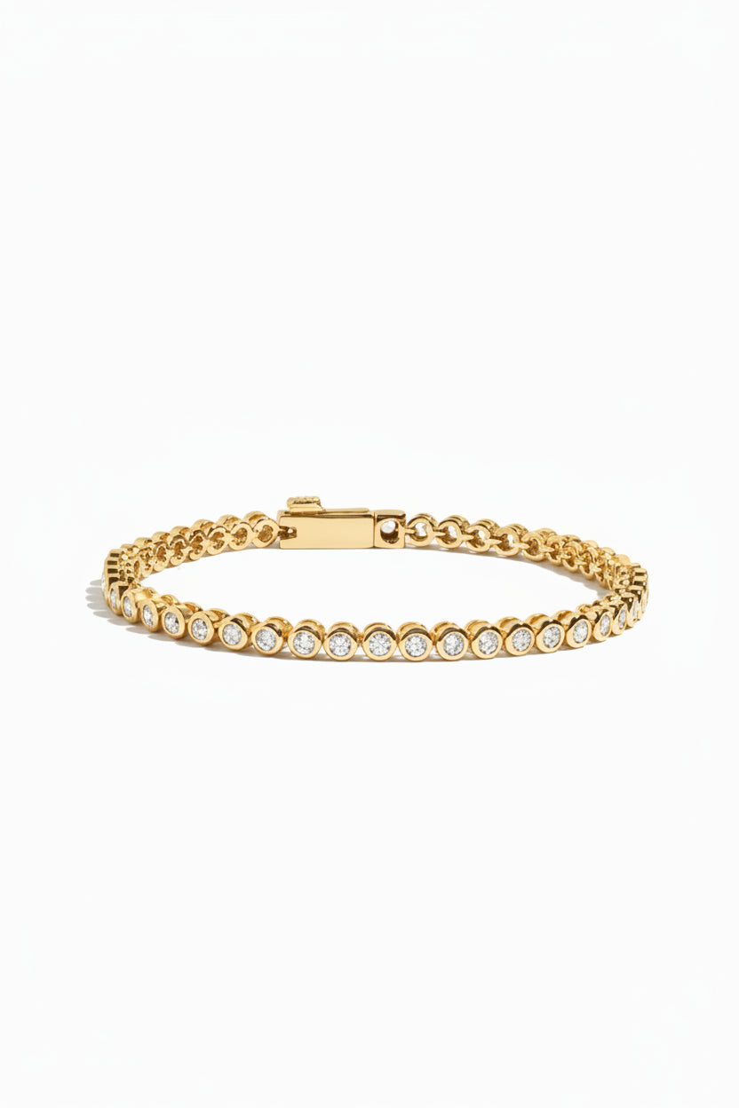 Aurora Mini Bezel Tennis Bracelet