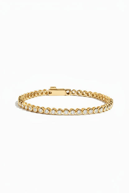 Aurora Mini Bezel Tennis Bracelet