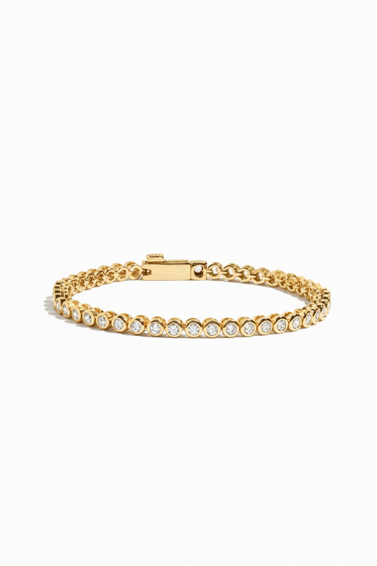 Aurora Mini Bezel Tennis Bracelet