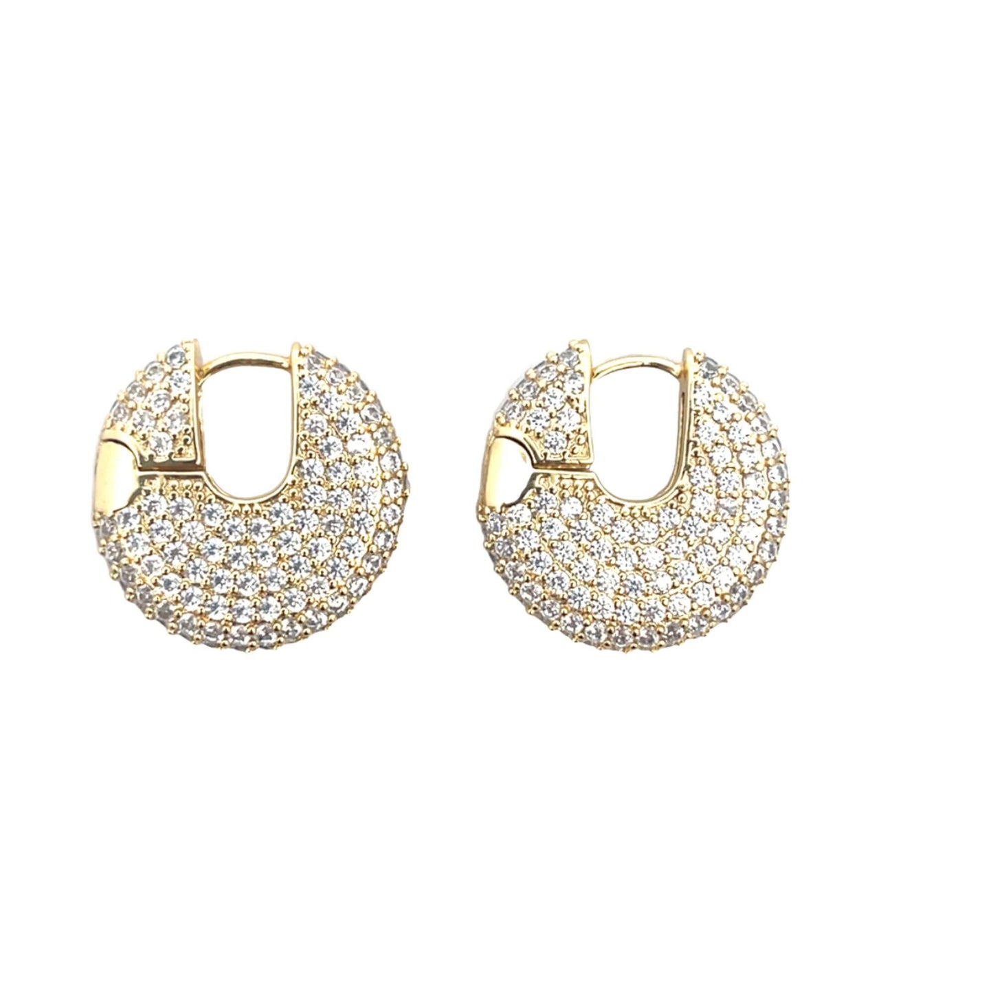 Mira Small Click Pave Huggie