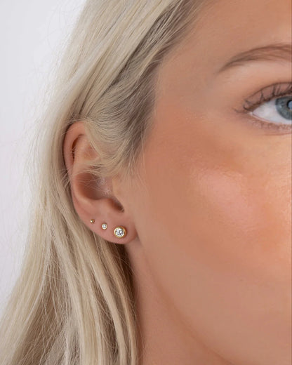 Nuna Diamond Bezel Dome Studs