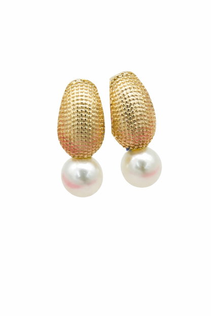 Regalia Textured Oval Studs