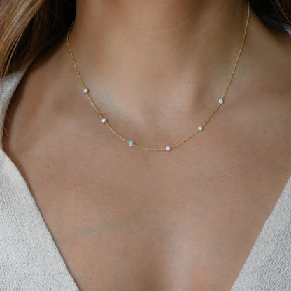 Rosavelle Opal Beaded Necklace