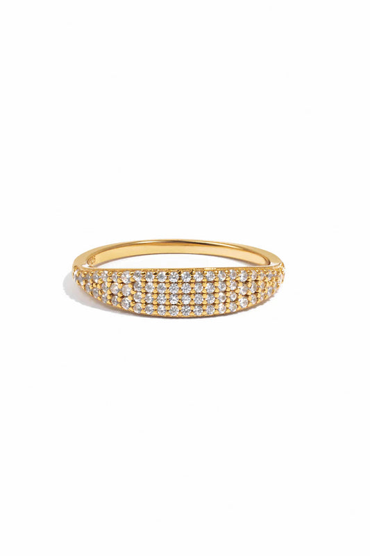 Sola Pave Signet Ring