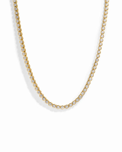 Solea Bezel Tennis Necklace