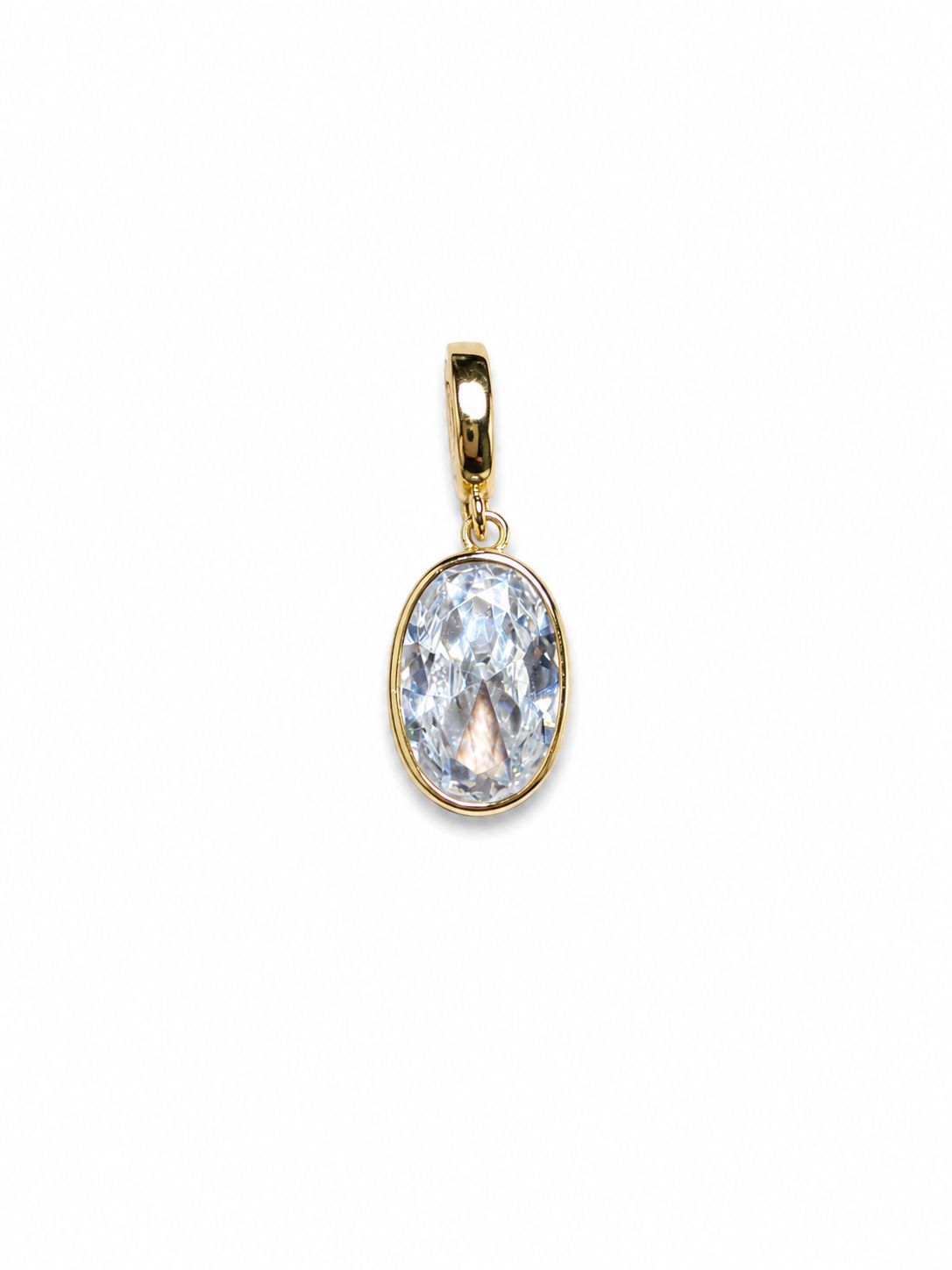 Yasel Vertical Bezel Oval Pendant
