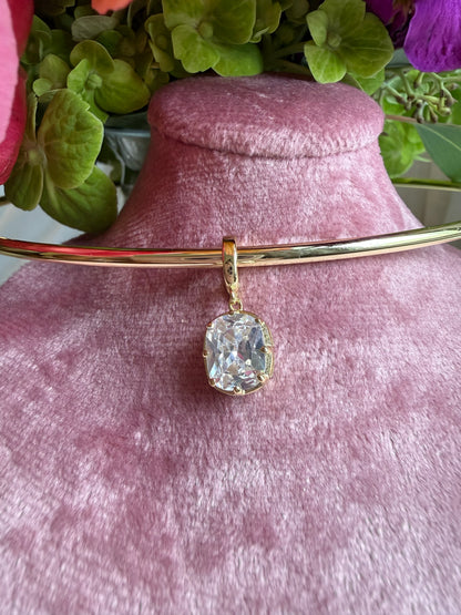 Vivienne Claw Oval Pendant